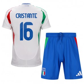 Italija Bryan Cristante #16 Gostujuci Dres za Dječji EP 2024 Kratak Rukavima (+ kratke hlače)